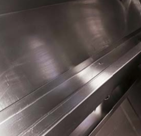 Pristine commercial kitchen after professional deep cleaning service
